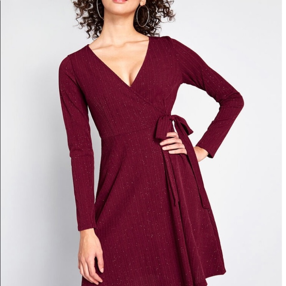 Under the Surplice Mini Dress—ModCloth Gilli